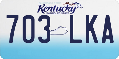 KY license plate 703LKA