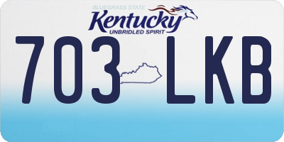 KY license plate 703LKB