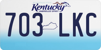 KY license plate 703LKC