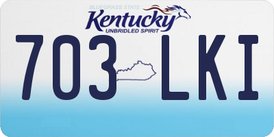 KY license plate 703LKI