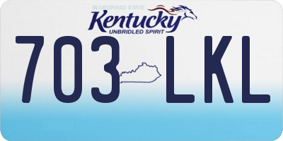 KY license plate 703LKL