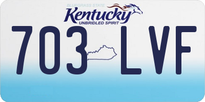 KY license plate 703LVF