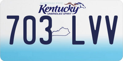 KY license plate 703LVV