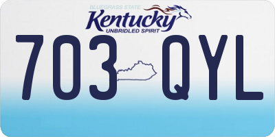KY license plate 703QYL