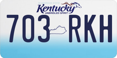 KY license plate 703RKH