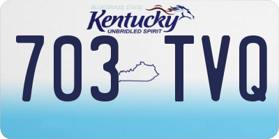 KY license plate 703TVQ