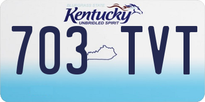 KY license plate 703TVT