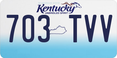 KY license plate 703TVV