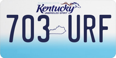 KY license plate 703URF