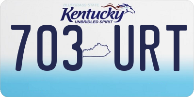 KY license plate 703URT