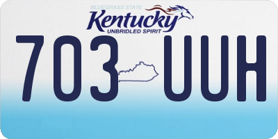 KY license plate 703UUH