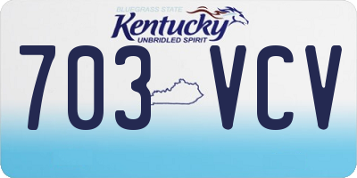 KY license plate 703VCV