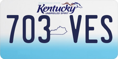 KY license plate 703VES