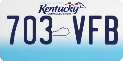 KY license plate 703VFB