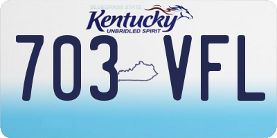 KY license plate 703VFL