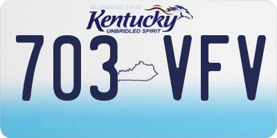 KY license plate 703VFV