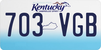 KY license plate 703VGB