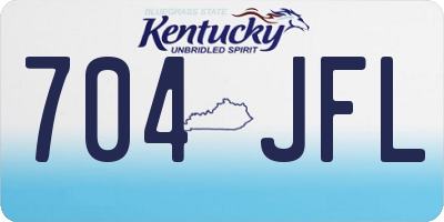 KY license plate 704JFL