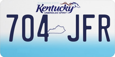KY license plate 704JFR