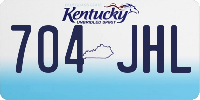 KY license plate 704JHL