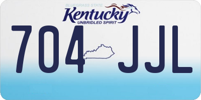 KY license plate 704JJL
