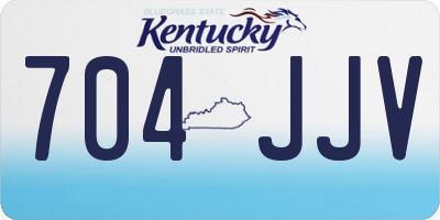 KY license plate 704JJV