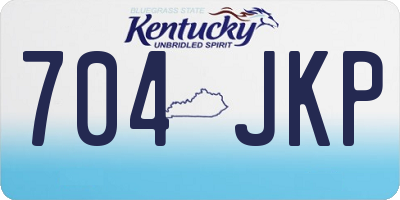 KY license plate 704JKP