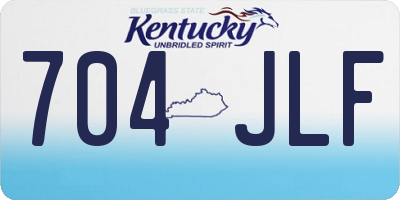KY license plate 704JLF