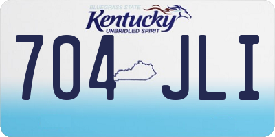 KY license plate 704JLI