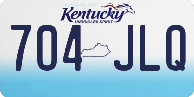 KY license plate 704JLQ