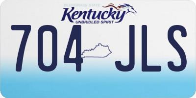 KY license plate 704JLS