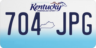 KY license plate 704JPG
