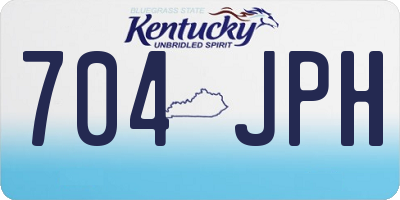 KY license plate 704JPH