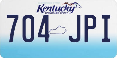 KY license plate 704JPI