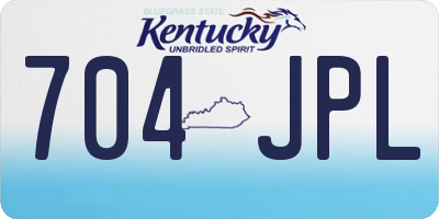 KY license plate 704JPL