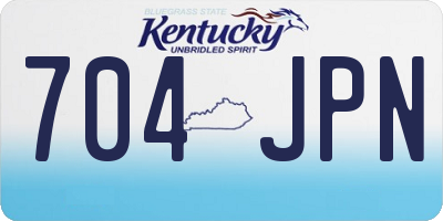 KY license plate 704JPN