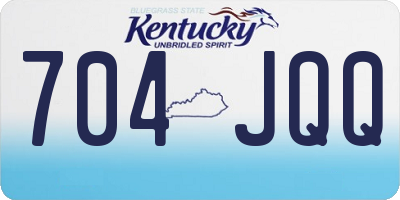 KY license plate 704JQQ