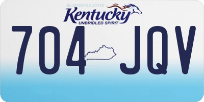 KY license plate 704JQV