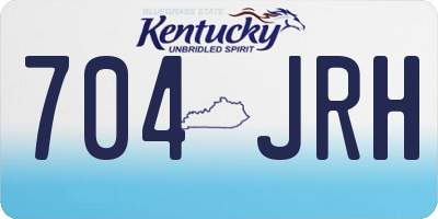 KY license plate 704JRH