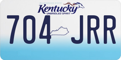 KY license plate 704JRR