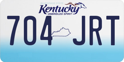 KY license plate 704JRT