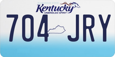 KY license plate 704JRY