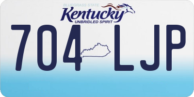 KY license plate 704LJP
