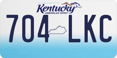 KY license plate 704LKC