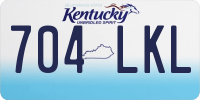 KY license plate 704LKL