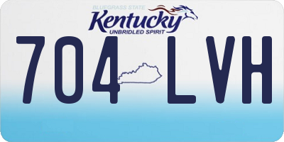 KY license plate 704LVH