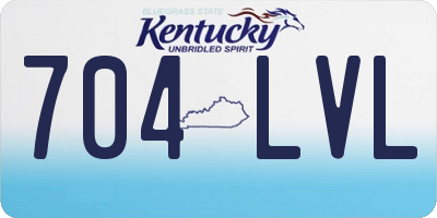 KY license plate 704LVL