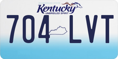 KY license plate 704LVT