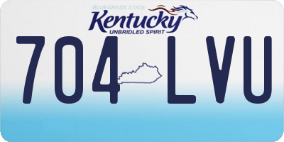 KY license plate 704LVU