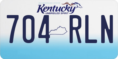 KY license plate 704RLN